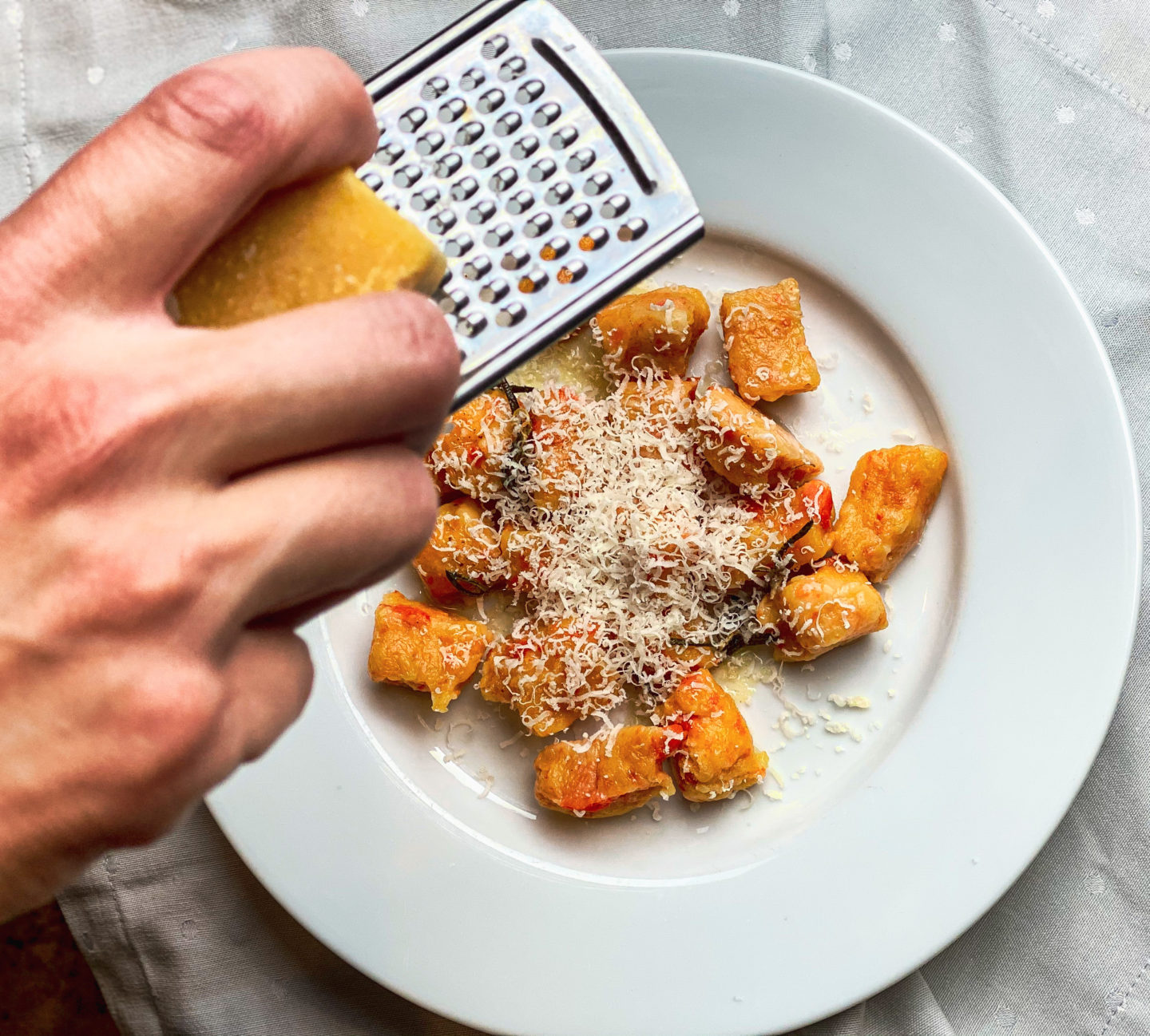 Japanese Yam and Carrot Gnocchi